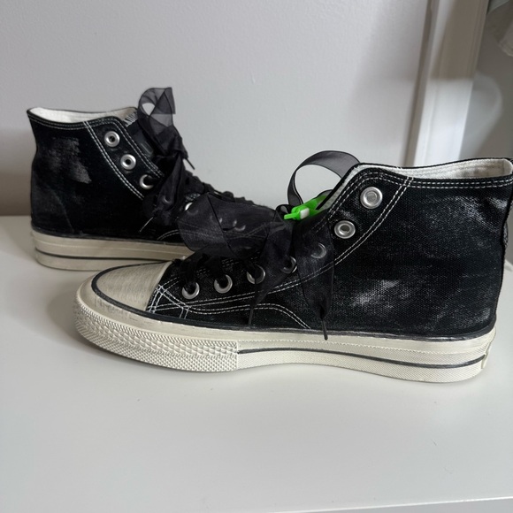 Nan-Ku Couture Pearl Embellished High-Top Sneakers Black NWOT Size EU 40 / US 10 - Picture 3 of 8